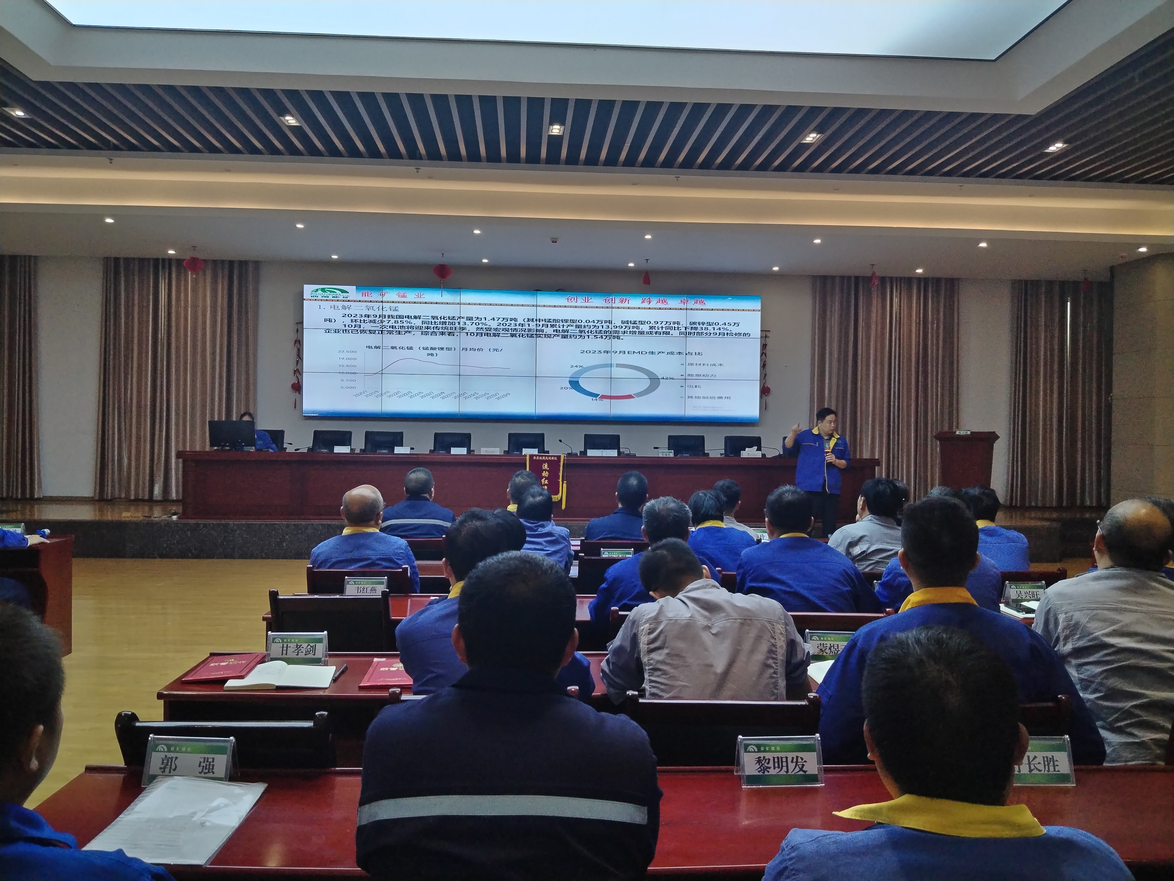 能礦錳業(yè)召開月度例會(huì)暨三季度專項(xiàng)工作表彰會(huì)