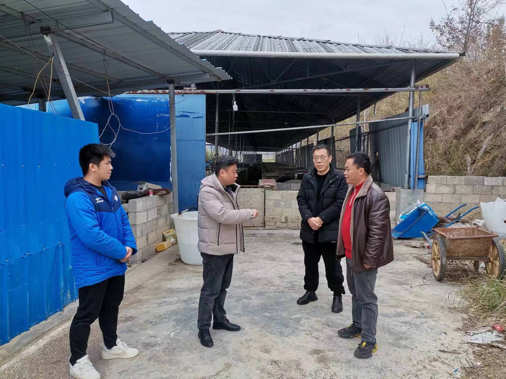能礦錳業黨委副書記、代總經理楊曲波一行到里懷村開展鄉村振興幫扶工作
